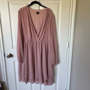 Torrid pink chiffon dress